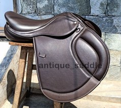 New Leather Jumping/Close contact Double Flap Changeable Gullets Saddle ... - $412.70+