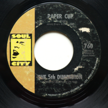 The 5th Dimension – Paper Cup / Poor Side Of Town - 45 rpm Vinyl 7&quot; Single 760 - £2.53 GBP