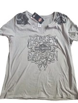 Harley-Davidson GRAND TETON IDAHO  gray short sleeve shirt  top size XL Women&#39;s - £18.04 GBP