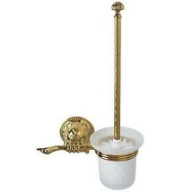 Gold clour bathroom luxury flowers toilet Brush holder - $65.33