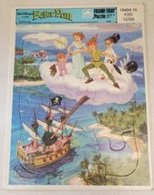 Vintage Disney&#39;s Peter Pan 12 Piece Golden Frame Tray Puzzle #4165 - £15.63 GBP
