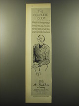 1959 A. Sulka Shirt Advertisement - The complete idler - £14.73 GBP