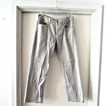 7 For All Mankind M 34 Light Gray Straight Standard Denim Stretch Button... - $44.99