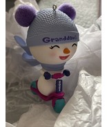 Hallmark Ornament - Granddaughter Snowman on Scooter - £11.64 GBP