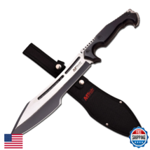 MTech USA Fixed Blade Knife Black Satin Stainless Steel Handle Full Tang... - $54.91