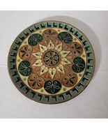 Byzantine Mosaic Design Enamel Marked Bronze Wall Hanging Plate Greece 3... - $307.09 MXN