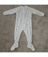 VTG Carter&#39;s Footie Sleeper Pajamas Baby 18 Months Blue Orange Giraffe B... - $13.81