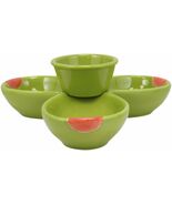 8&quot;L Gourmet Kitchen Ceramic Olive Halves Tidbit &amp; Sauce Serving Bowl Dis... - $509.35 MXN