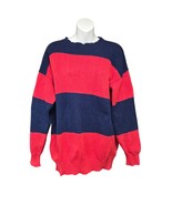 Vintage ILGWU Union Made Sweater Oversized Striped Unisex Grunge Preppy ... - $583.95 MXN