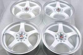 New DDR Fuzion 16x7 5x100/114.3 38mm Offset White/Lip 16" Wheels Rims (S... - $679.00