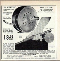 1946 Print Ad RE-TREEV-IT Fly Fishing Reels Efinger Industries Bound Brook,NJ - £8.20 GBP