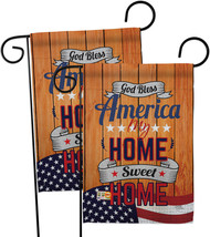 America My Home Garden Flags Pack Star And Stripes 13 X18.5 Double-Sided House B - £22.78 GBP