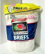 Vtg 90s NEW 7 Pr Sz XL 42 - 44 FTL Fruit of the Loom Mens Briefs Underwe... - €56,96 EUR