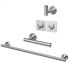 Tocten 5 Pcs\. Bathroom Hardware Set Sus304 Stainless Steel-Towel Rack, ... - $33.99