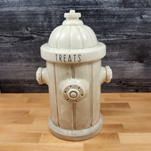 Fire Hydrant Pet Dog Treats Cookie Canister Ceramic Jar by Blue Sky - £34.08 GBP