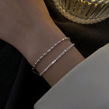 Korean Fashion Simple Star Moon Bead Womens Chain Bracelet For Female Fine Elega - £10.99 GBP