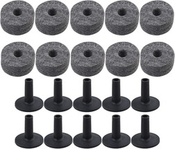 Yibuy Black Drum Set Replacement Parts 15Mm Thick Felt Washers &amp; Plastic Long - $44.99