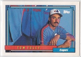 M) 1992 Topps Baseball Trading Card - Tom Foley #666 - £1.55 GBP