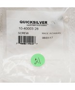 QuickSilver Mercury Marine Screw 10-40003 28 - $3.22