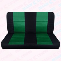 Fits 1962 Chevy Impala 4door hardtop Rear bench seat covers black emerald green - $65.09
