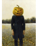 Framed canvas art print giclee Pumpkinhead Self Portrait Jamie Wyethb ve... - £31.13 GBP+