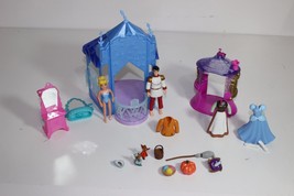 Disney Cinderella Prince Castle Polly Pocket Play Set Cloths Furniture accessor - $23.02