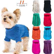 Warm Winter Cable Knitted Dog Sweater - £11.71 GBP+