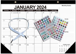 17&quot; x 12&quot; Desk/Wall Calendar 2025-2026，18-Month Calendar Jan. 2025 -Jun.... - $19.96