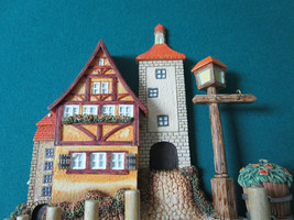 Goebel Scape &quot;Bavarian Village Plaque&quot; With Key Holder 8 X 8&quot;, Nib Orig - £97.77 GBP