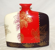 Tabletop Centerpiece Flower Vase Decorative Leaf Designs - $36.62