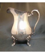 CRESCENT Silver Plated Pitcher Jug, Claw Feet, Ice Lip, Ornate 8.5-inch ... - €30,30 EUR
