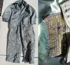 military Flying Suit Vintage Men&#39;s USAF insulated Coveralls Size Medium ... - £55.97 GBP