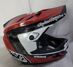 Troy Lee Designs Full Face D4 Carbon Helmet Corsa SRAM W/MIPS, Red, Small - £294.08 GBP