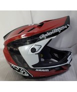 Troy Lee Designs Full Face D4 Carbon Helmet Corsa SRAM W/MIPS, Red, Small - $373.99