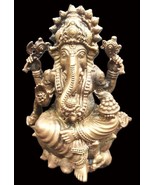 Lord Ganesha Idol In Pure Solid Copper – 4 inches - €151,58 EUR