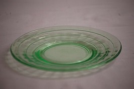 Block Optic Green Depression Glass by Anchor Hocking 5-7/8&quot; Saucer Underplate - £9.31 GBP