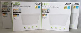 Feit  5&quot; 8W Title 24 Dimmable White LED Sq. Flat Panel Ceiling Light 4 pack - £47.45 GBP