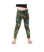 Little Girls&#39; Peacock All Over Print Legging - $28.52 CAD