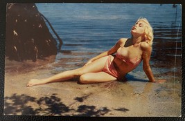 1960&#39;s Postcard - Blonde On Beach - $4.00
