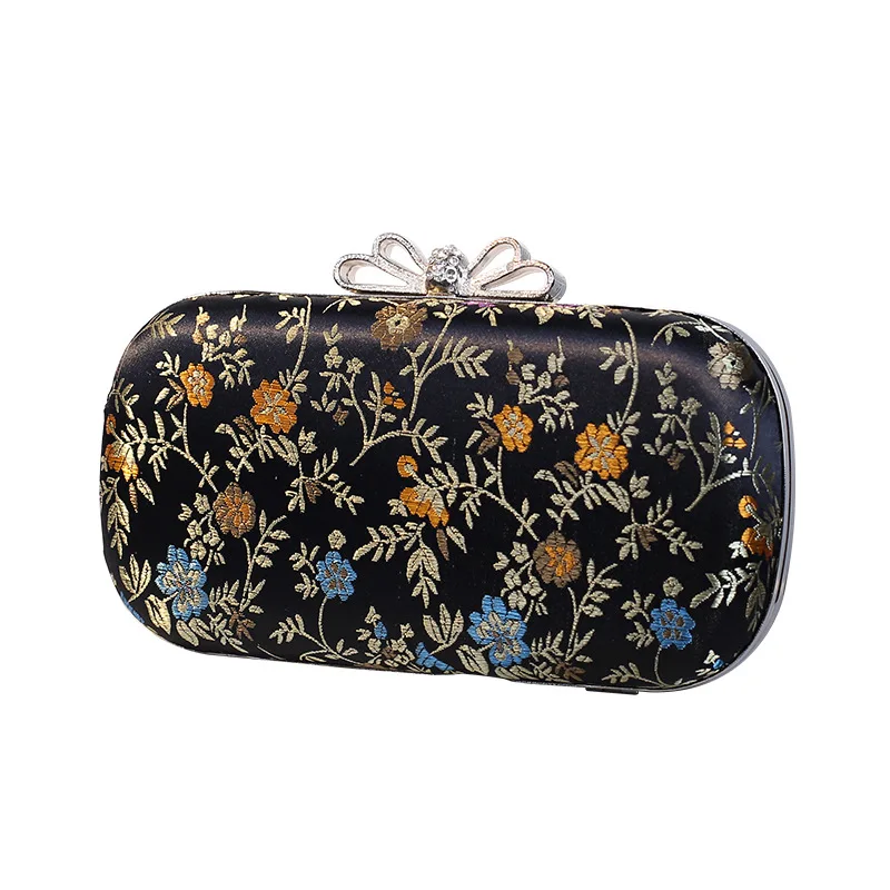 YoReAi New Woman  Vintage Embroidered Evening Bag Embroidered  Lock Clutch Ladie - $67.29