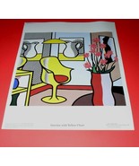 Roy Lichtenstein Interior With Yellow Chair Print 1993 Crystal Prod. 12&quot;... - $7,544.71 MXN