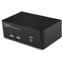 StarTech.com Dual Monitor DisplayPort KVM Switch - 2 Port - USB 2.0 Hub - Audio  - £380.25 GBP