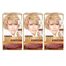 3pk L&#39;Oreal Paris Excellence Age Perfect Hair Color 9N Light Natural Blonde NEW - £54.26 GBP