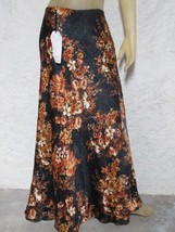 BOHO HIPPIE Mimi Chica Krinkle Flower Maxi Skirt Sz L NWT - £19.20 GBP