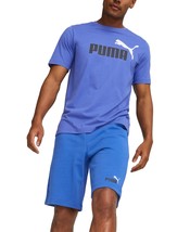 Puma Men&#39;s Essential Logo T-Shirt Royal Sapphire/Blk/Wht-XL - £15.17 GBP