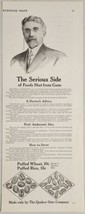 1910 Print Ad Puffed Wheat & Puffed Rice Prof. Anderson Quaker Oats Company - $17.80