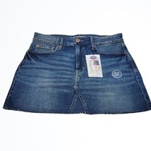 Levi&#39;s Denizen High Rise Blue Denim Mini Jean Skirt Size 29 Waist 30.5 I... - $29.45