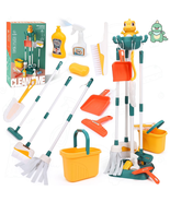 12 Pcs Dinosaur Kids Cleaning Set, Pretend Play Kit Toddler Role Play To... - €48,62 EUR