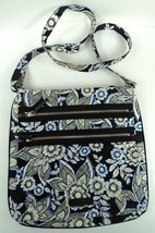 Vera Bradley Snow Lotus Crossbody Hipster Purse Bag w/ Adjustable Strap - £18.65 GBP