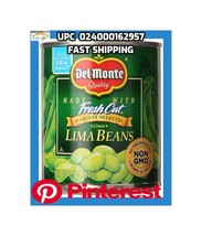 ( 6 Pack) Del Monte Canned Fresh Cut Green Lima Beans, 14 Ounces, @ Fast... - £14.38 GBP